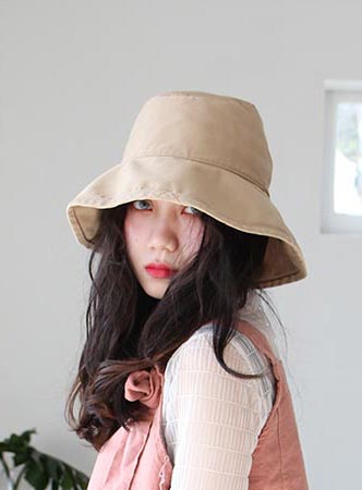 cotton bucket hat(2 colors)