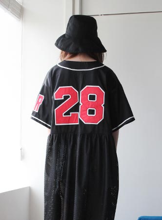 baseball long T dress (2 colors)