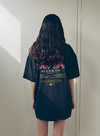 AC/DC washing printing  T-shirts