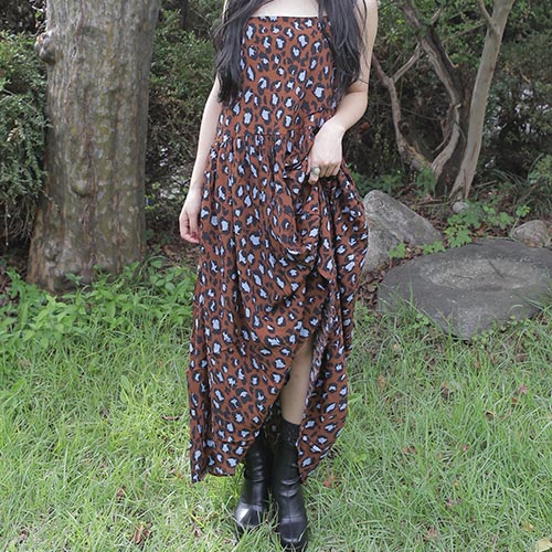 leopard maxi dress (2 colors)