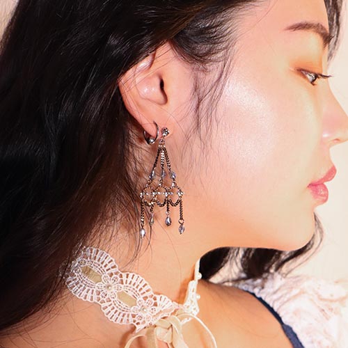 jewel chandelier earring