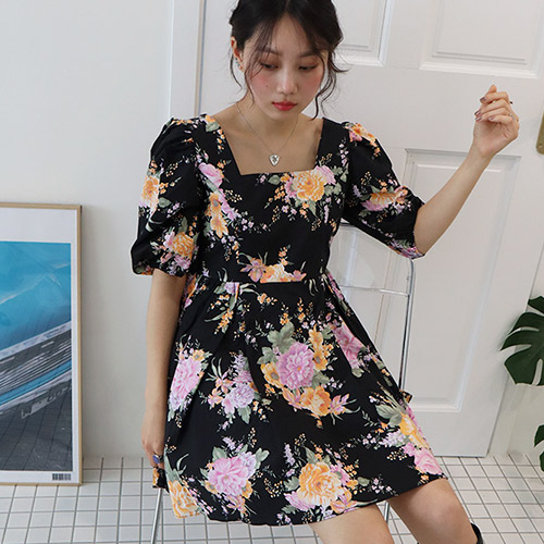 floral mini dress (3 colors)