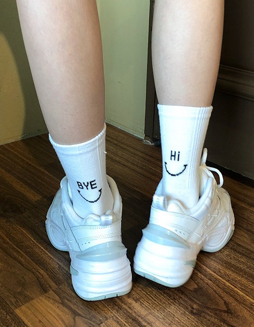 HI BYE  socks (3 colors)