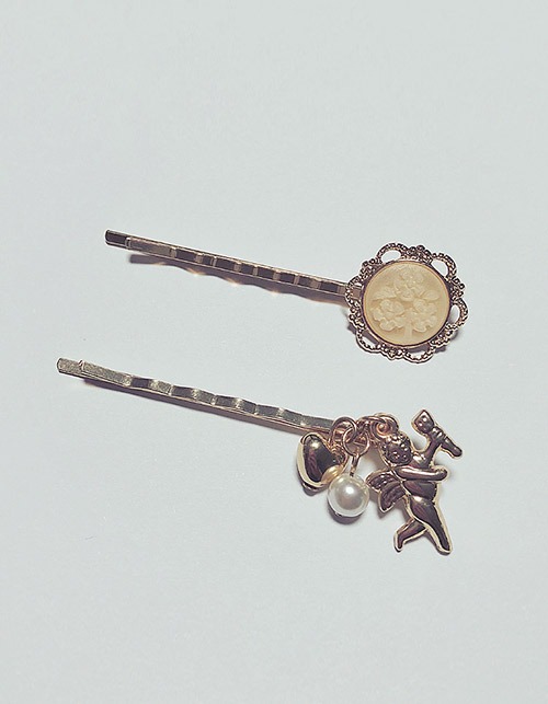angel cameo pin set (2 pieces = 1set)