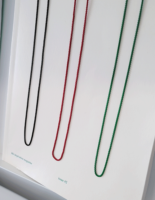 thin chain necklace (3 colors)