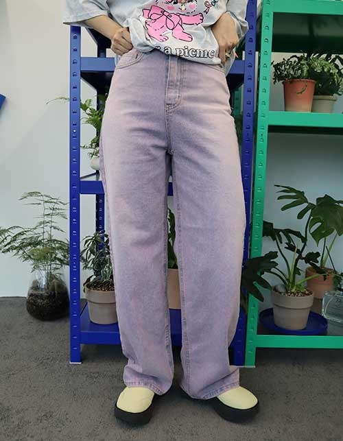 pinkish purple denim pants (6 sizes)
