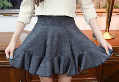 gray trumpet skirt (2size)