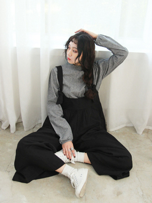 wide overall jumpsuit(카키)