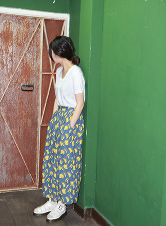 banana cotton long skirt(2 colors)