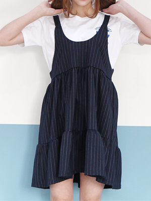 frill camisole ops (only navy stripe)