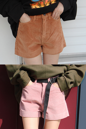 corduroy shorts (3 colors) 