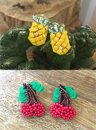 fruit beads earring (2 types)
