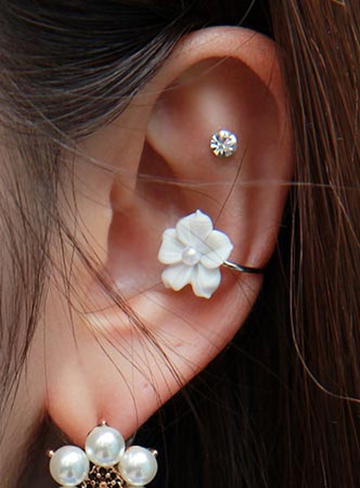Cherry Blossom earcuff
