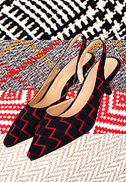 pattern mid-heel stilettos (5 patterns&amp;colors!)