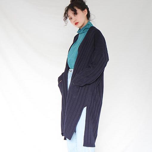 side slit long cardigan (4 colors)