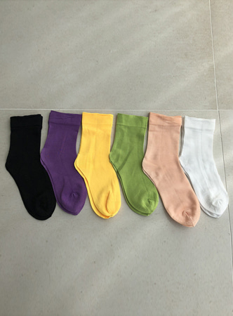 color light socks (6 colors)