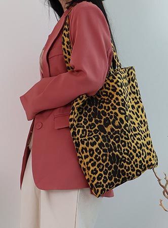leopard febric bag(2 colors)