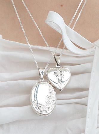 [silver 925]antique locket necklace(2 types)