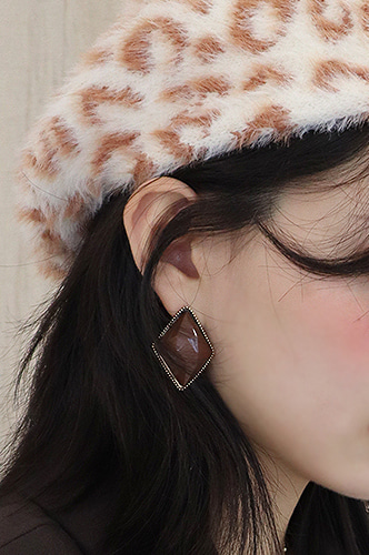 diamond dark earring (2 colors)