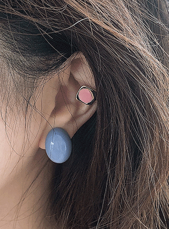 small color square earcuff (6 colors)