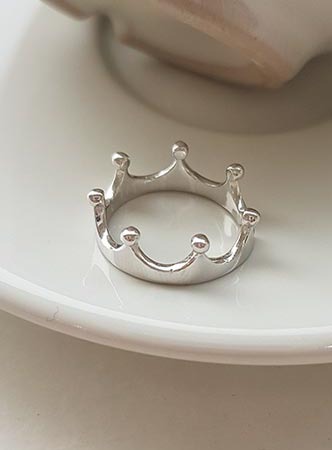 [silver 925]milk crown ring