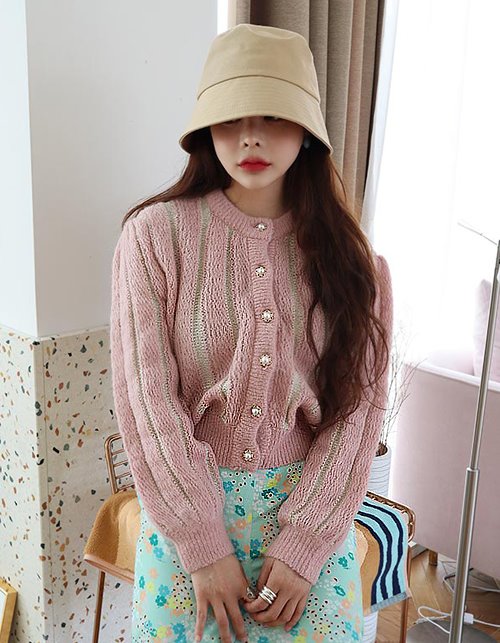 pearl button cardigan (4 colors)