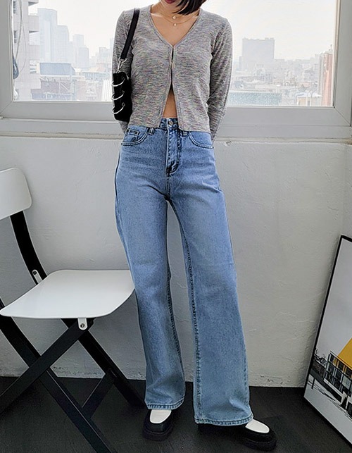 high waist wide denim jeans