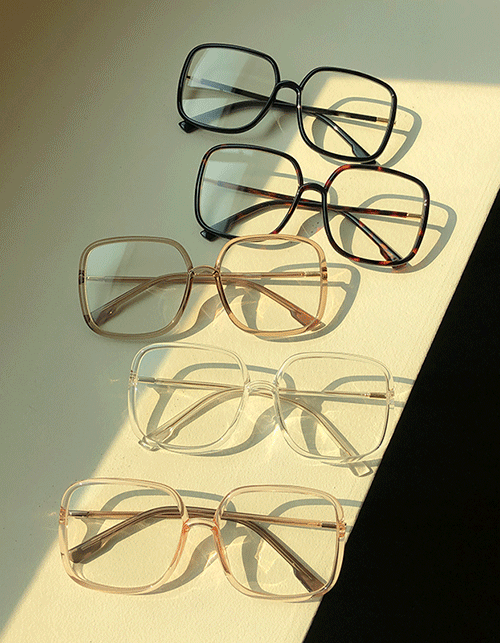 aviator square frame glasses (5 colors!)