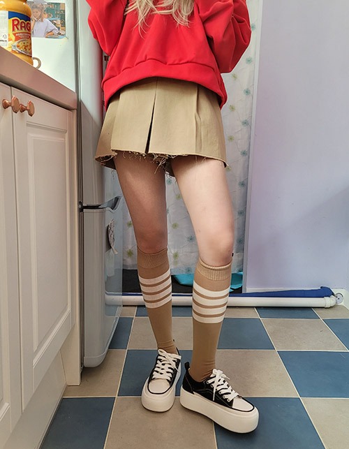 raw hem culotte shorts (2 colors)