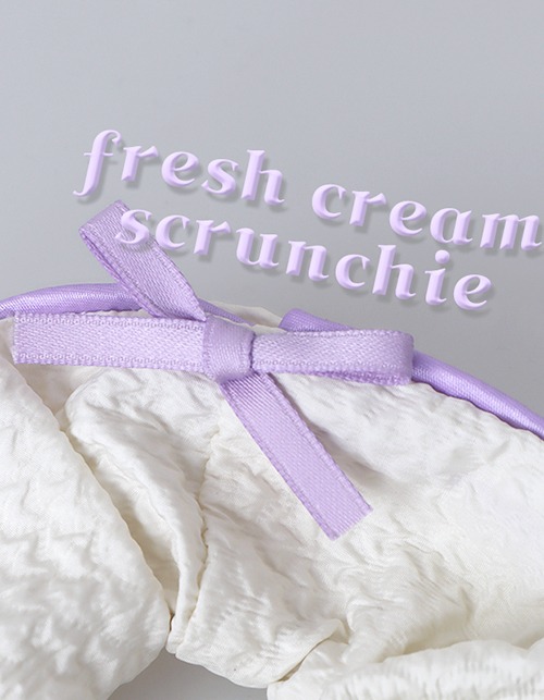 fresh cream scrunchie (2 colors)