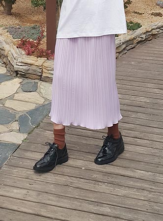 vivid pleats midi skirt(3 colors) 