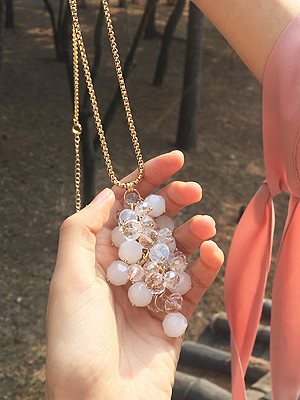 jewel berry necklace