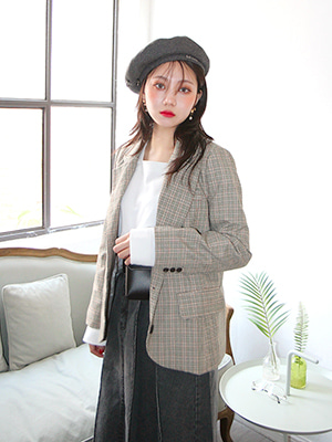 classic check jacket (2 colors)