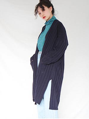 side slit long cardigan (4 colors)