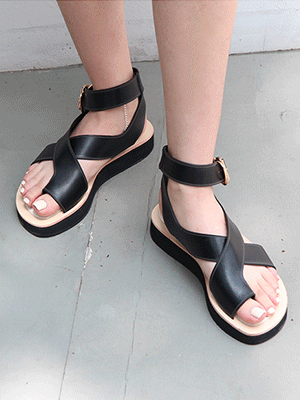 toe loop X sandals (2 colors)