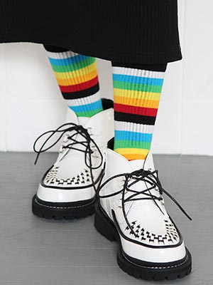 rainbow stripe socks