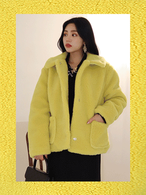 muji fur jacket (4 colors)