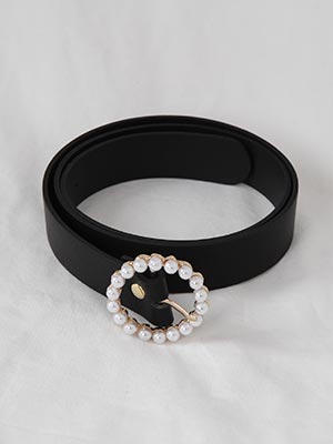 pearl ring belt (3 colors)