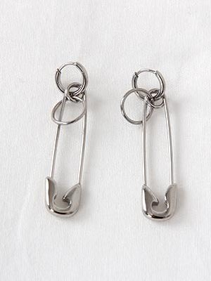 safety pin surgical earring