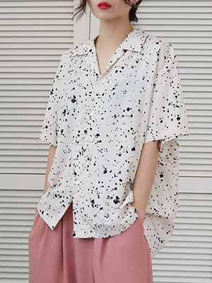 dalmatian pattern shirts(3 colors)
