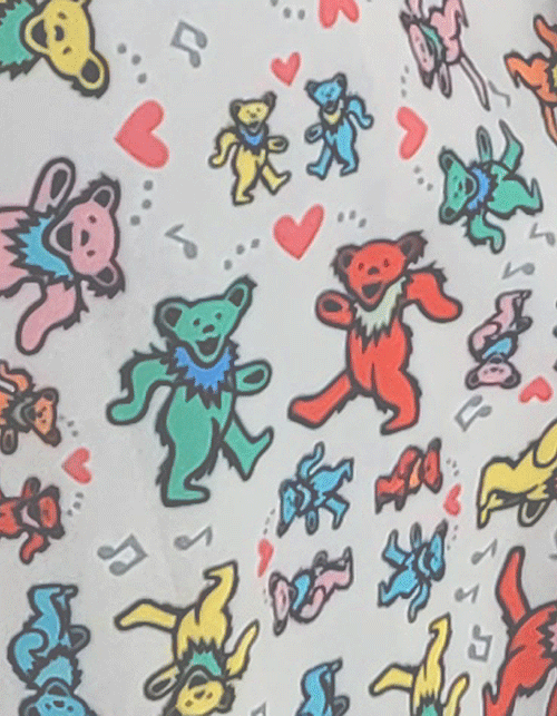 dancing bear over shirts (2 colors)