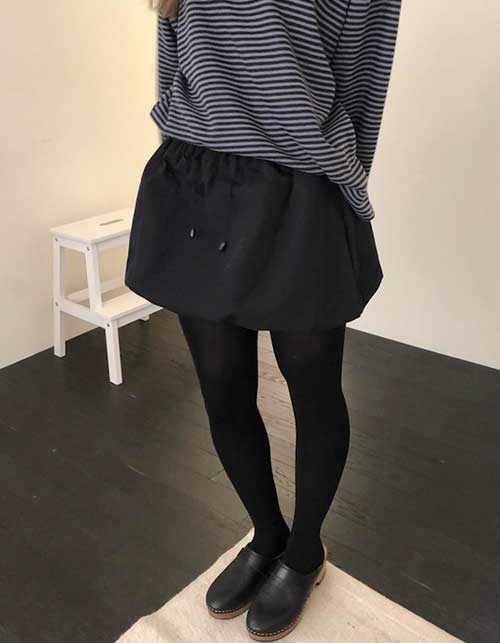 Nylon skirt (2colors)