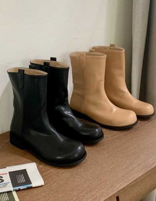 riding middle boots (2colors)
