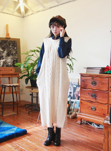 twist long knit ops (4 color)