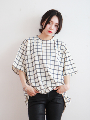 square check tee (2 colors)