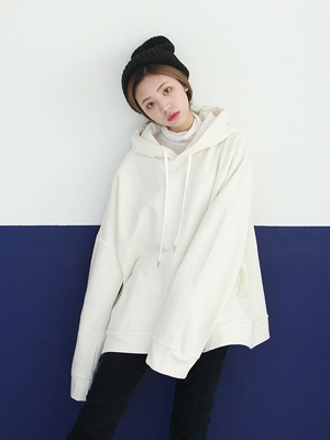 over size simple hoodie (4 colors)