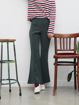 span bootscut pants (2 colors)