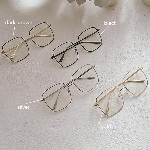 vintage square glasses (4 colors)