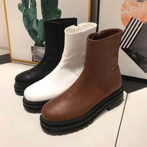 platform middle boots (3 colors)