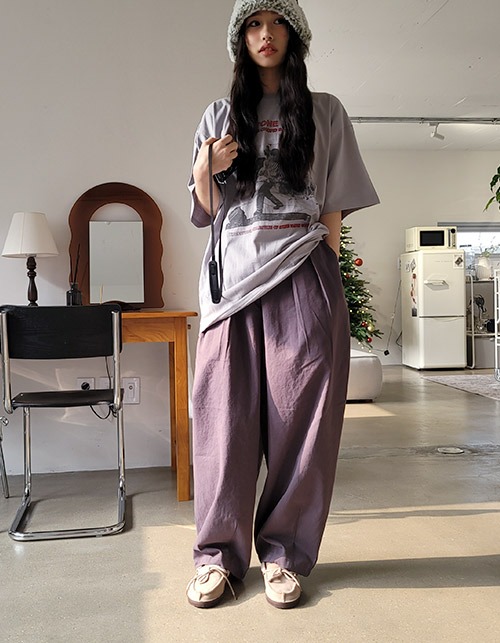 cosy loose wide pants (3 colors)